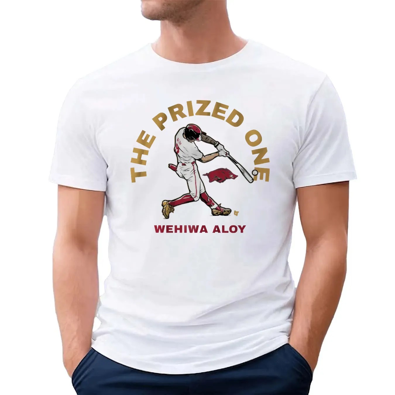 Arkansas Razorbacks Baseball Wehiwa Aloy The Prized One T Shirt