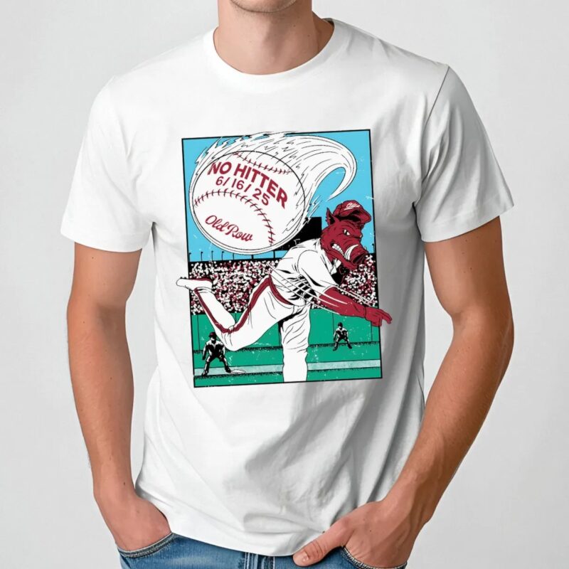 Arkansas Razorbacks WPS No Hitter June 16 2025 Mascot T Shirt