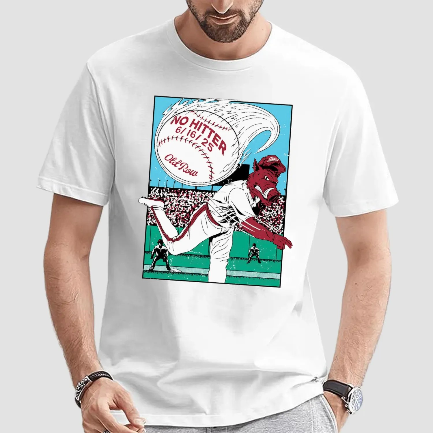 Arkansas Razorbacks WPS No Hitter June 16 2025 Mascot T Shirt