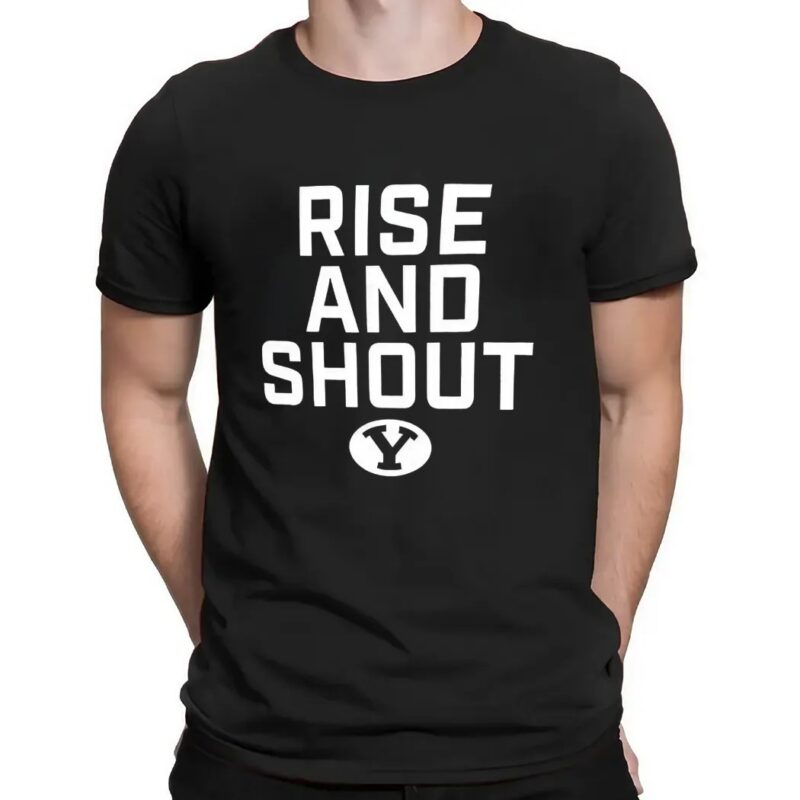 BYU cougars rise and shout t shirt