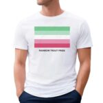 Rainbow Trout Fish Pride Flag T Shirt