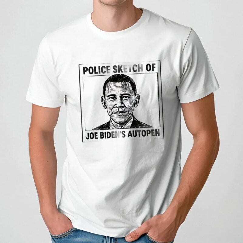 Barack Obama police sketch of Joe Biden’s autopen t shirt