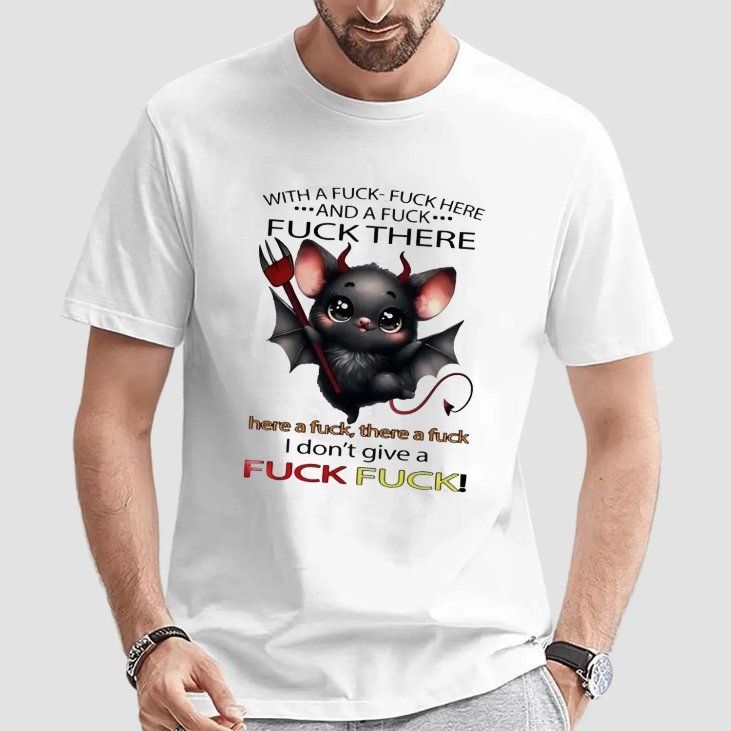 Bats with a fuck fuck here and a fuck fuck there here a fuck there a fuck I don’t t shirt