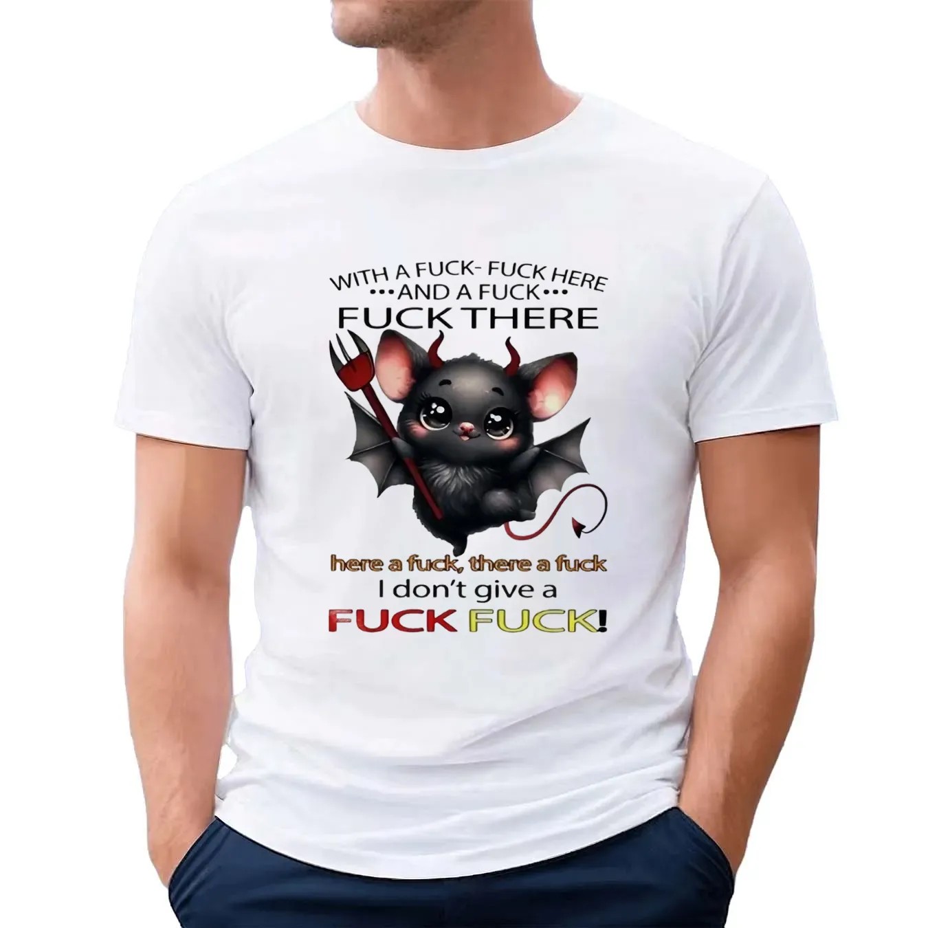 Bats with a fuck fuck here and a fuck fuck there here a fuck there a fuck I don’t t shirt
