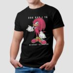 Knuckles The Echidna Ooh Rap I Ya George Clanton Red Sonic Tour T Shirt