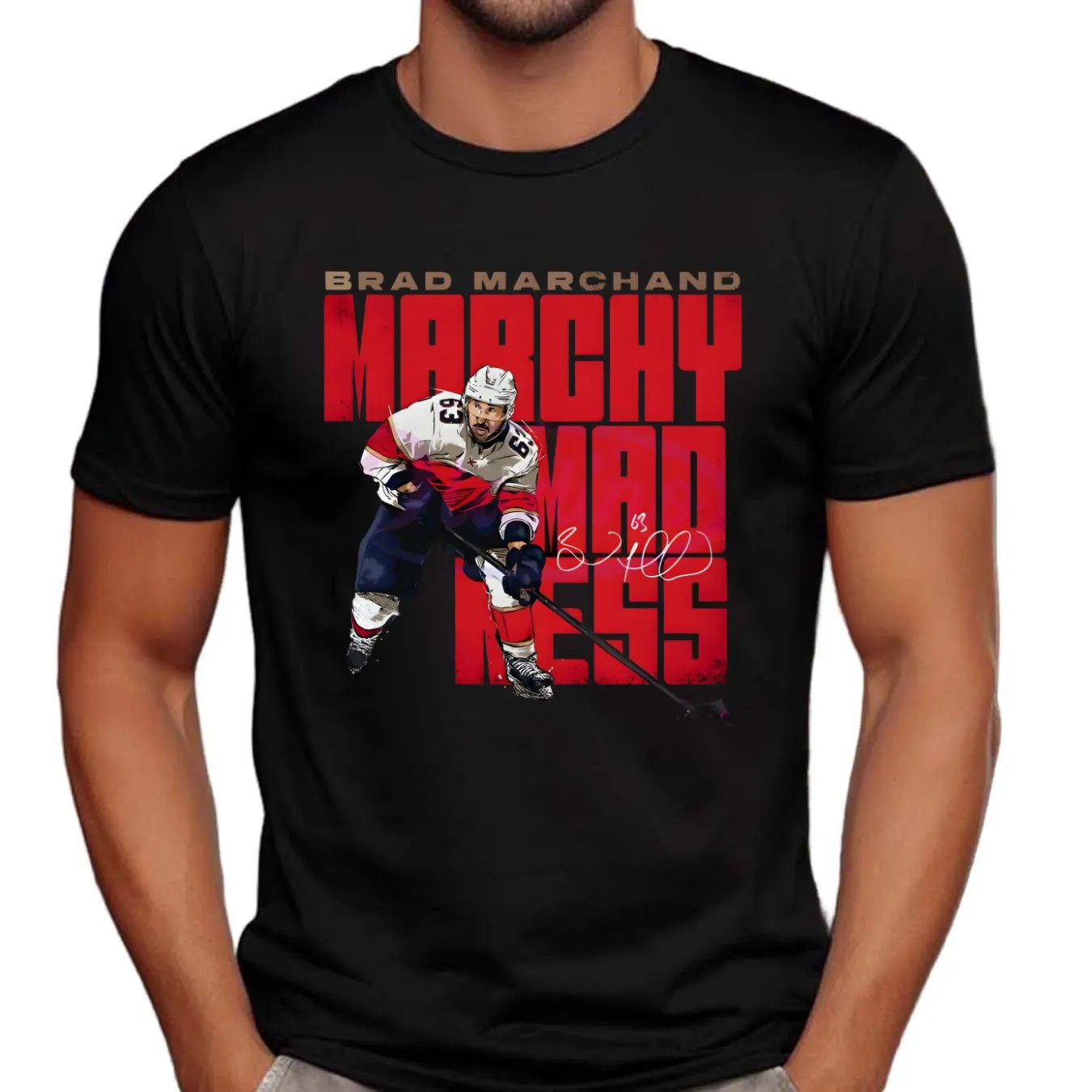 Brad Marchand Marchy Madness Florida Panthers Player Signature T Shirt