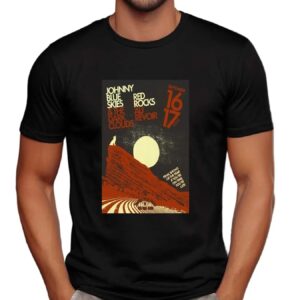 Johnny Blue Skies Sept 16 17 2025 Red Rocks Morrison CO Poster T Shirt