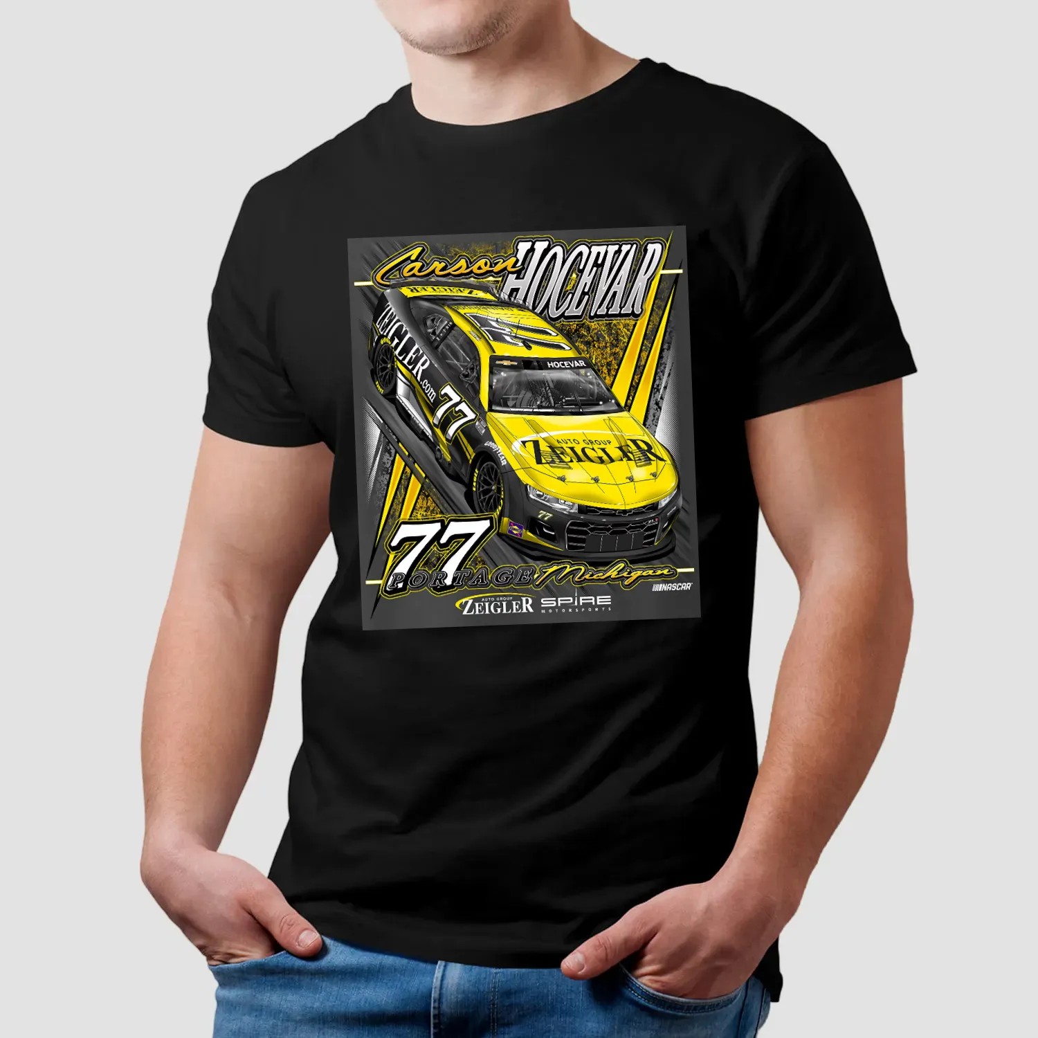 Carson Hocevar E2 77 Portage Michigan Zeigler Auto Group T Shirt