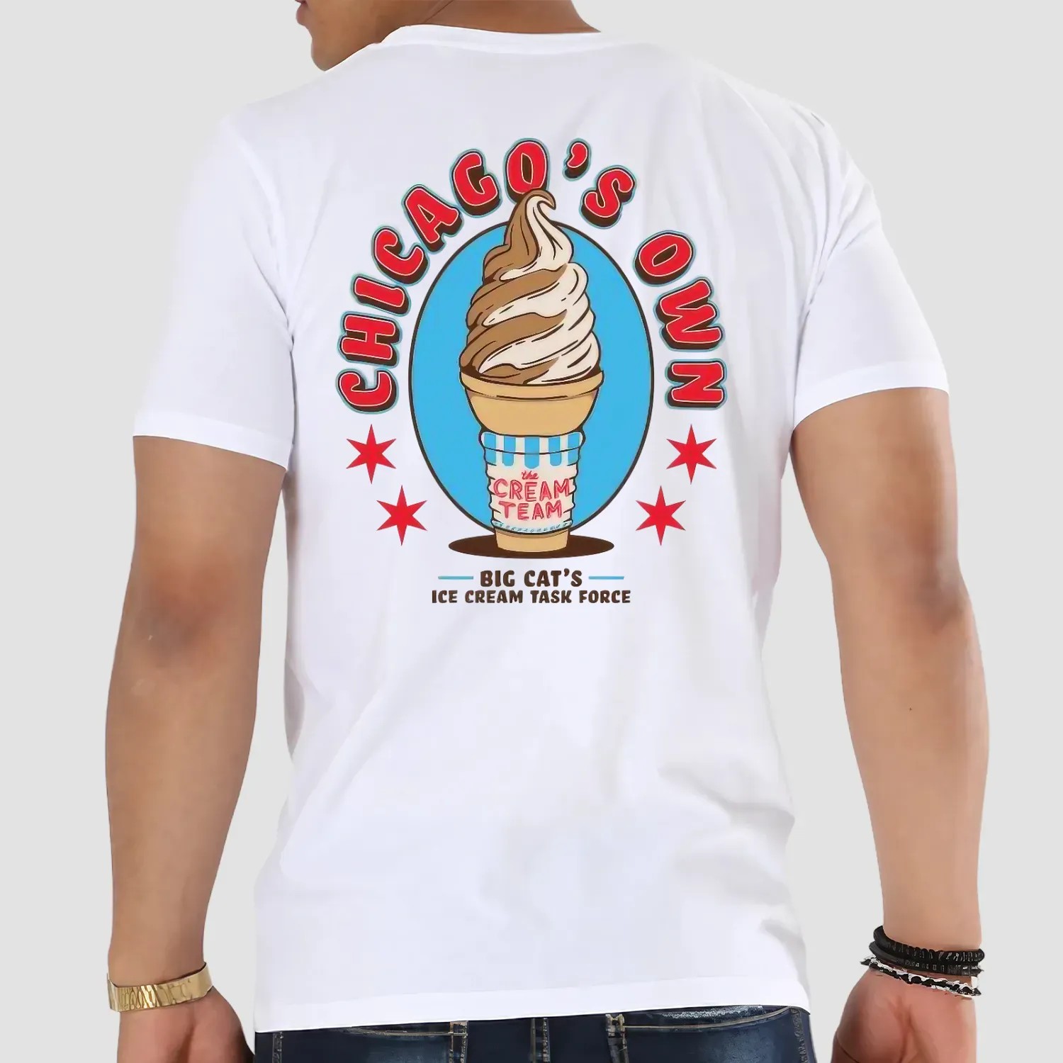 Chicago's Own The Cream Team Big Cat's Ice Cream Task Force T Shirt