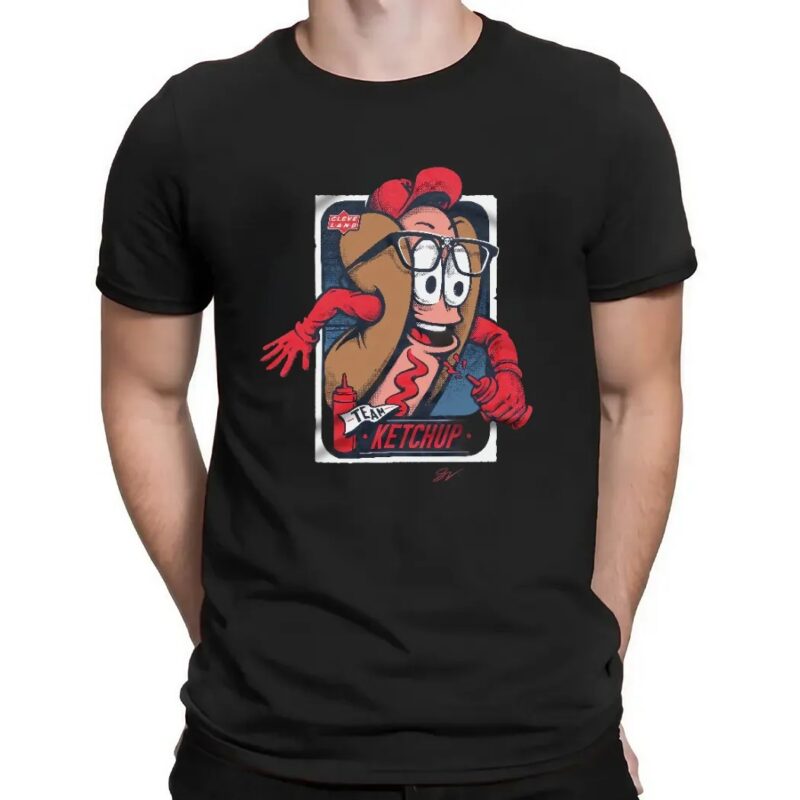 Cleveland Team Ketchup Hotdog T Shirt