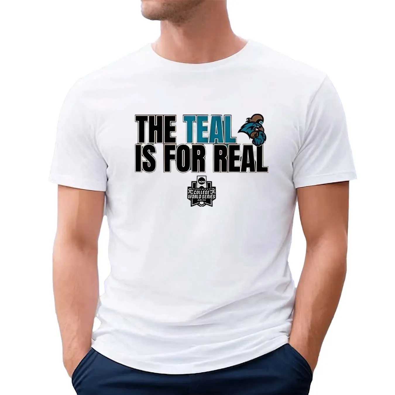 Coastal Carolina Chanticleers baseball the teal is for real t shirt