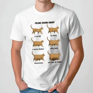 Cat Feline Chonk Chart A Fine Boi Meme T Shirt