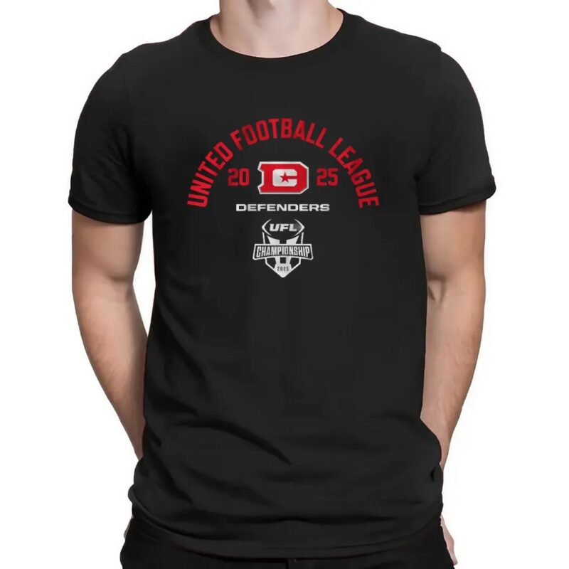DC Defenders 2025 UFL Championship Game United Football League T Shirt