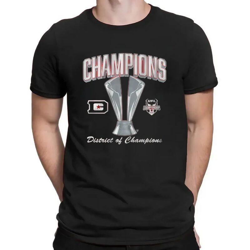 DC Defenders football 2025 UFL Champions District Of Champions T Shirt