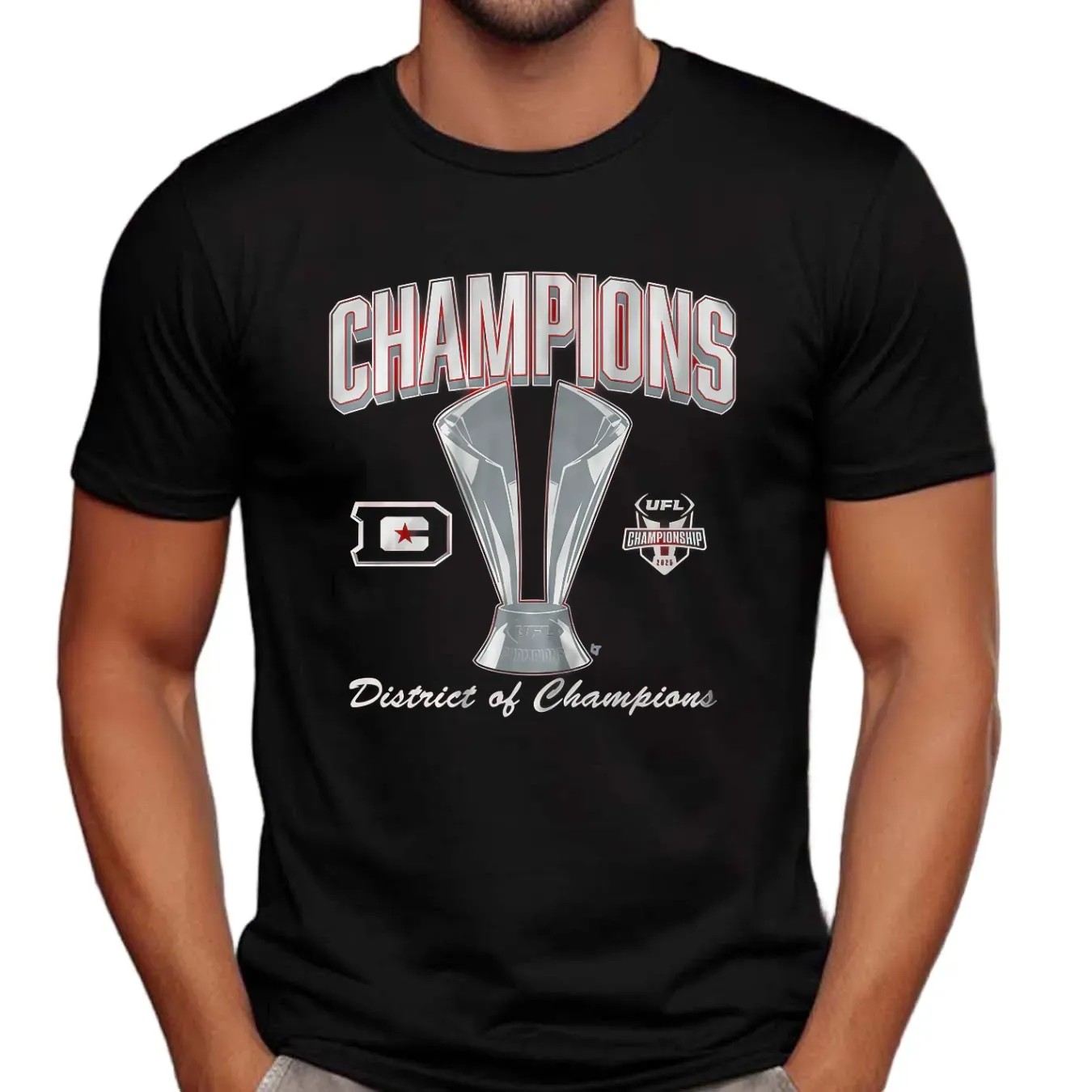DC Defenders football 2025 UFL Champions District Of Champions T Shirt