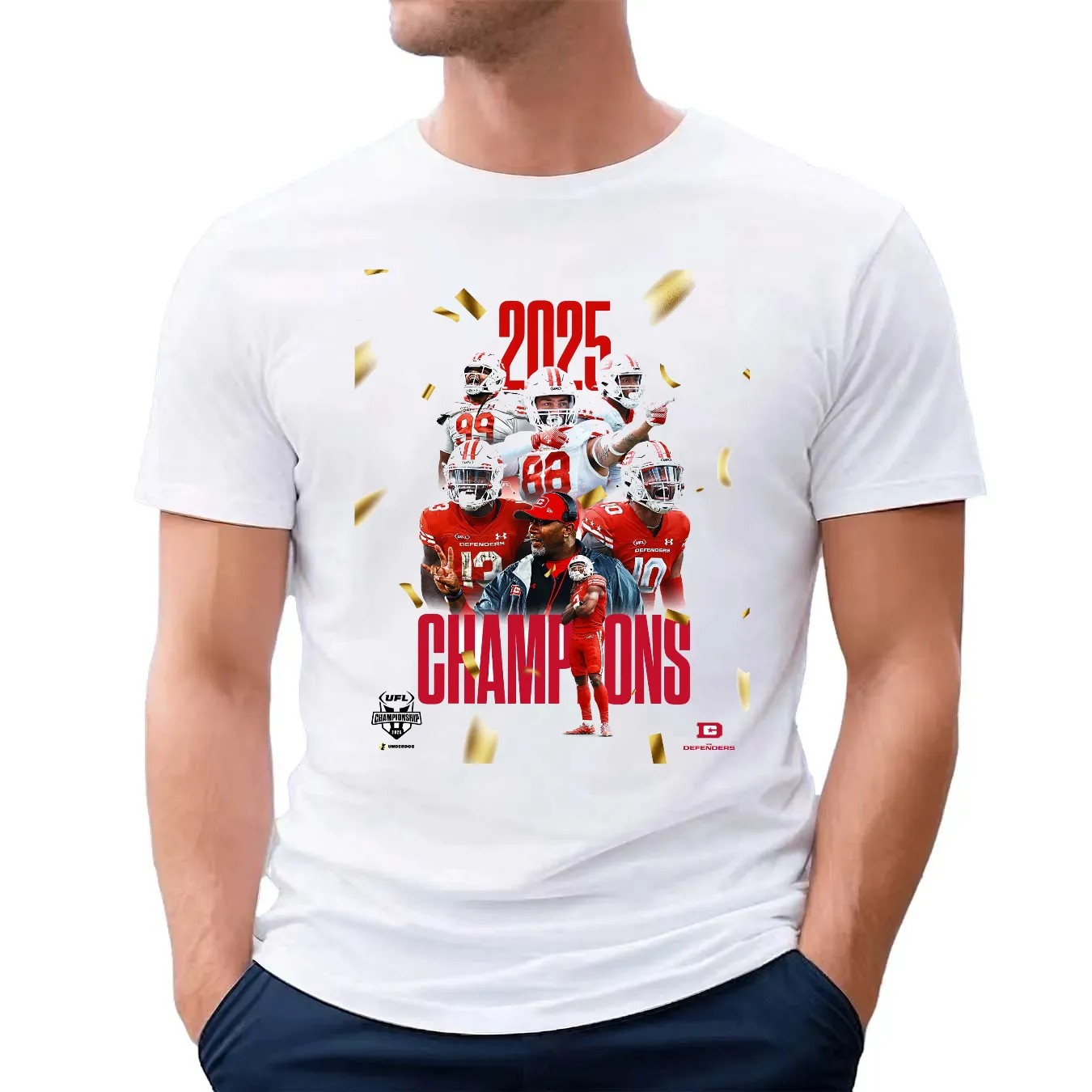 Dc Defenders Ufl Champions 2025 Take The Tag Off Poster T Shirt