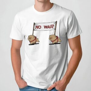 No War Peace Puppy T Shirt