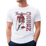 Taylen Green Arkansas Razorbacks Football Cartoon T Shirt