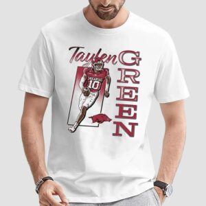 Taylen Green Arkansas Razorbacks Football Cartoon T Shirt