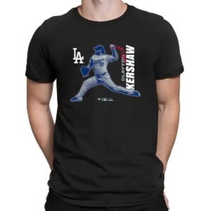 Clayton Kershaw Los Angeles Dodgers Player Graphic T Shirt