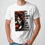 Cat Dj Yes I Am A Member Of The Csi Team Can's Stand Idiots T Shirt