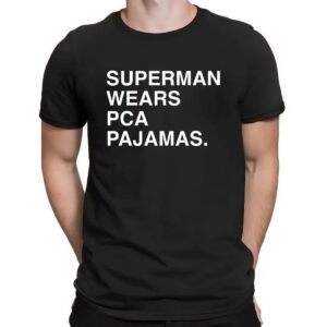 Chicago Cubs Superman Wears Pca Pajamas T Shirt