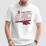 Wehiwa Aloy Arkansas Razorbacks Baseball Go Hogs T Shirt