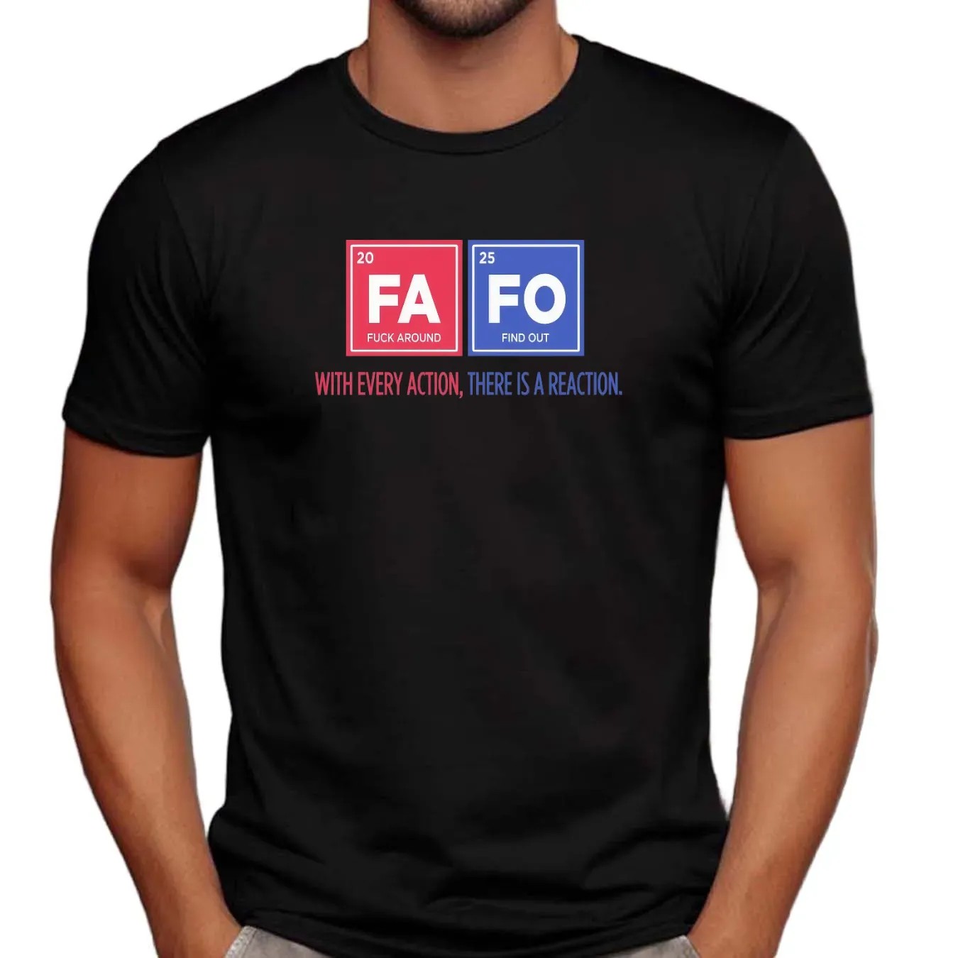 Fafo Fuck Around And Find Out With Every Action There Is A Reaction T Shirt