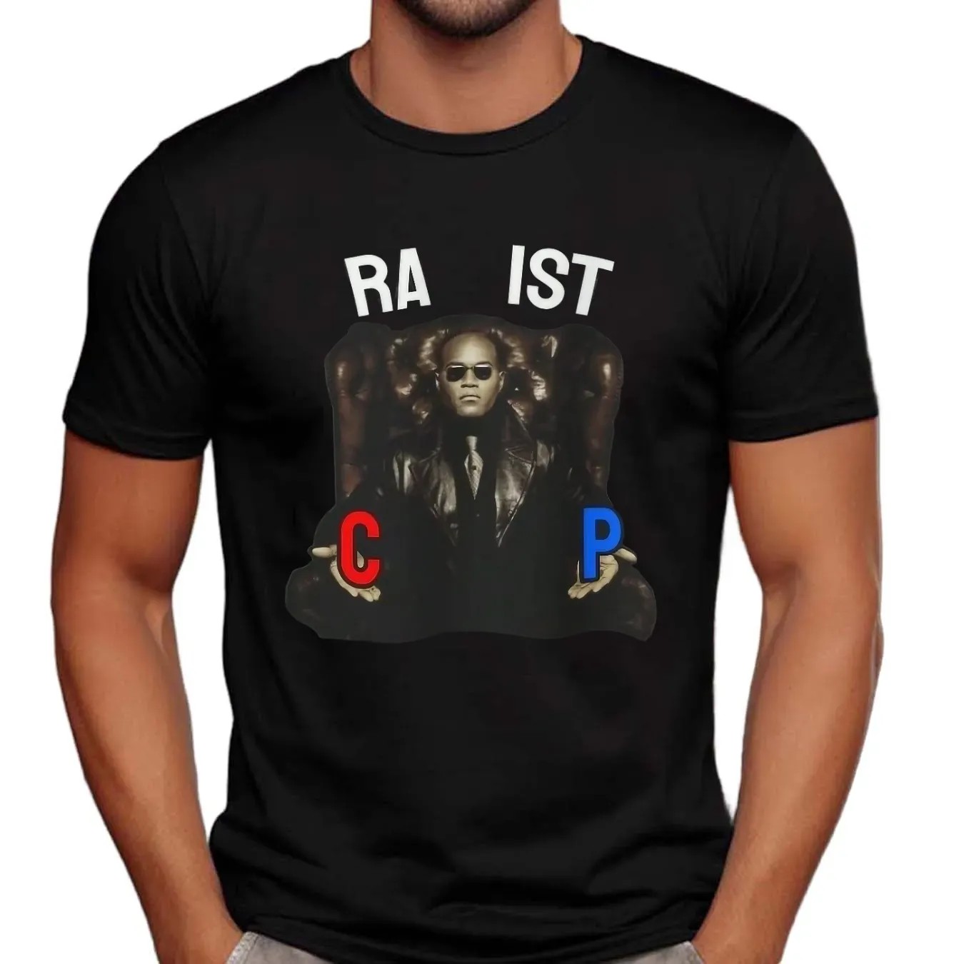Fishtank Live The Matrix Morpheus Character Racist Rapist T Shirt