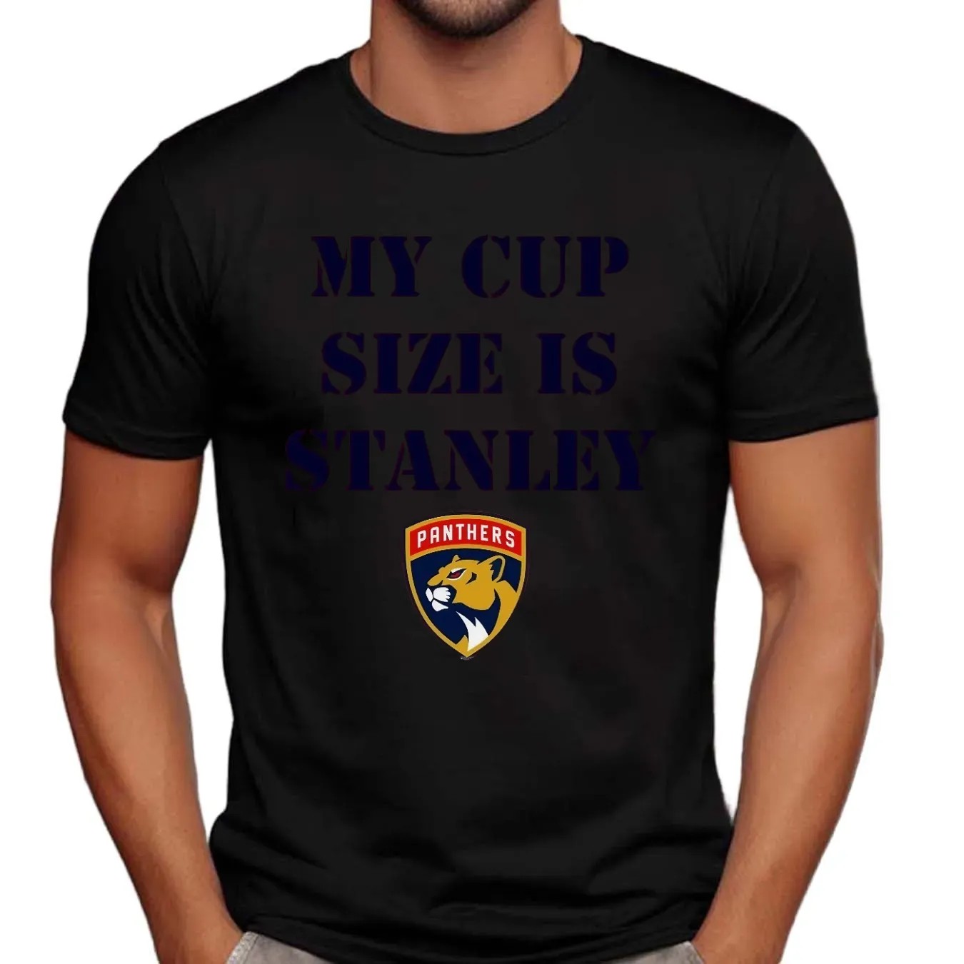 Florida Panthers Hockey My Cup Size is Stanley Los Angeles Win 2025 T Shirt