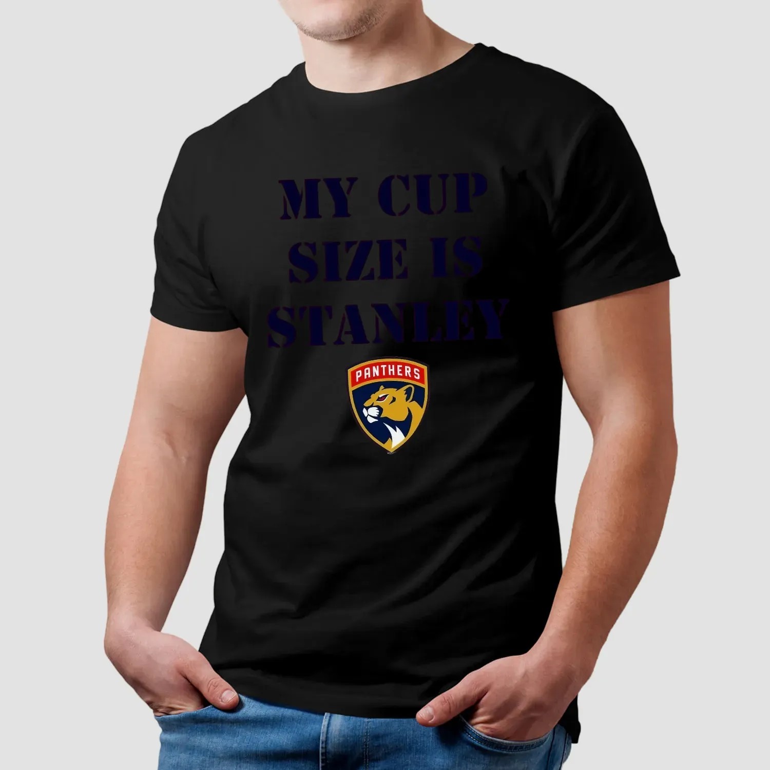 Florida Panthers Hockey My Cup Size is Stanley Los Angeles Win 2025 T Shirt