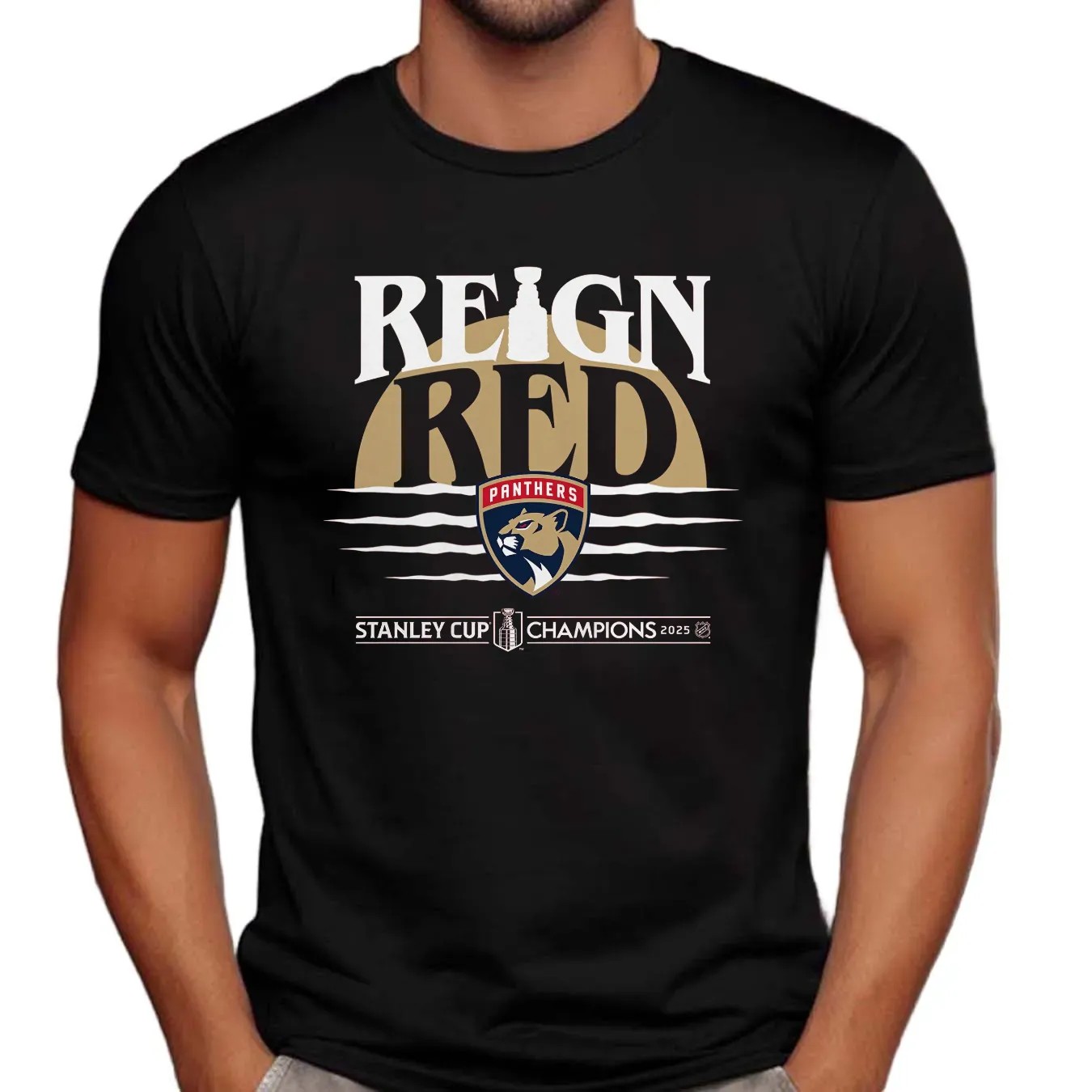Florida Panthers Reign Red 2025 Stanley Cup Champions Hometown T Shirt