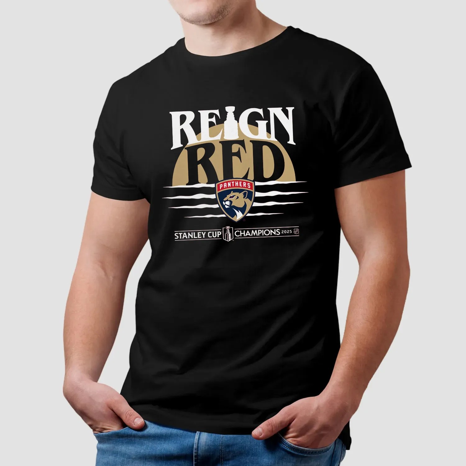 Florida Panthers Reign Red 2025 Stanley Cup Champions Hometown T Shirt