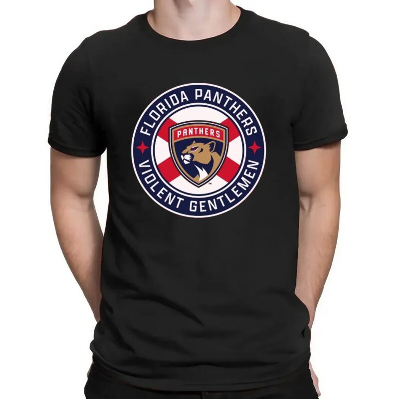 Florida Panthers Violent Gentlement VGHC Circle Logo T Shirt