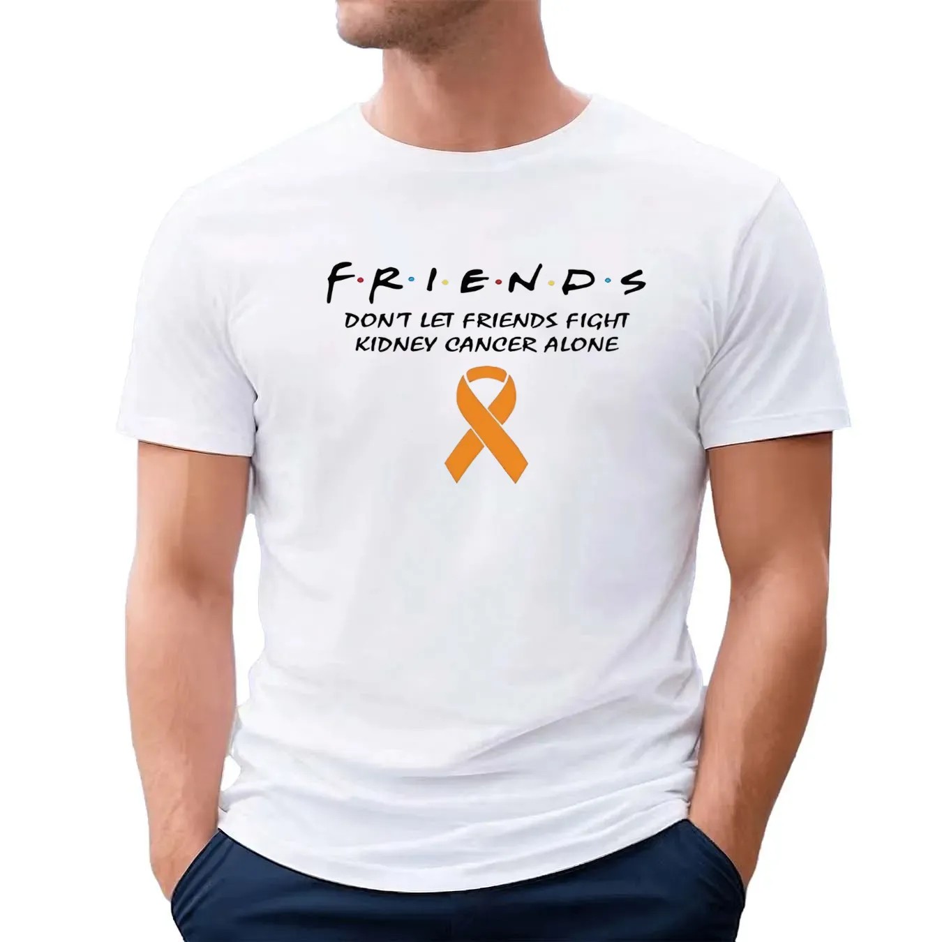 Friends shirt don’t let friends fight kidney cancer alone t shirt
