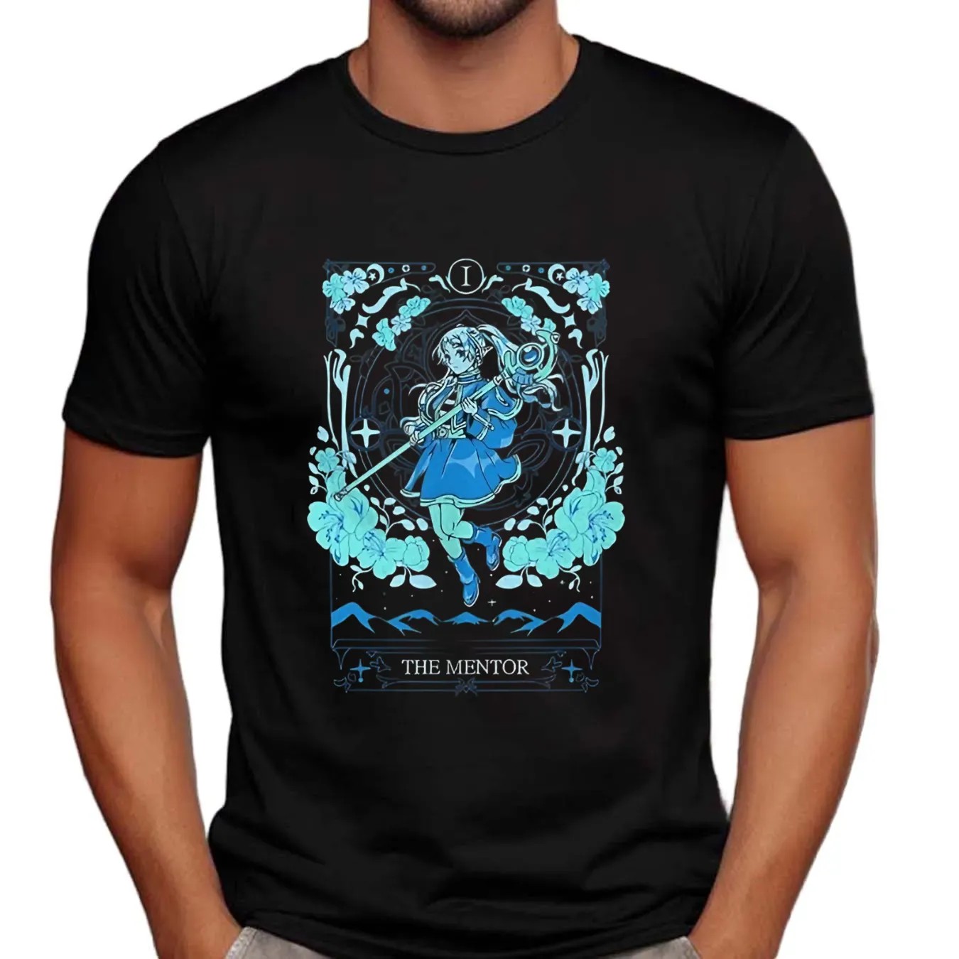 Frieren Frieren Beyond Journey’s End The Mentor Tarot card t shirt