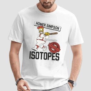 Homer Simpsons Springfield Isotopes Baseball T Shirt