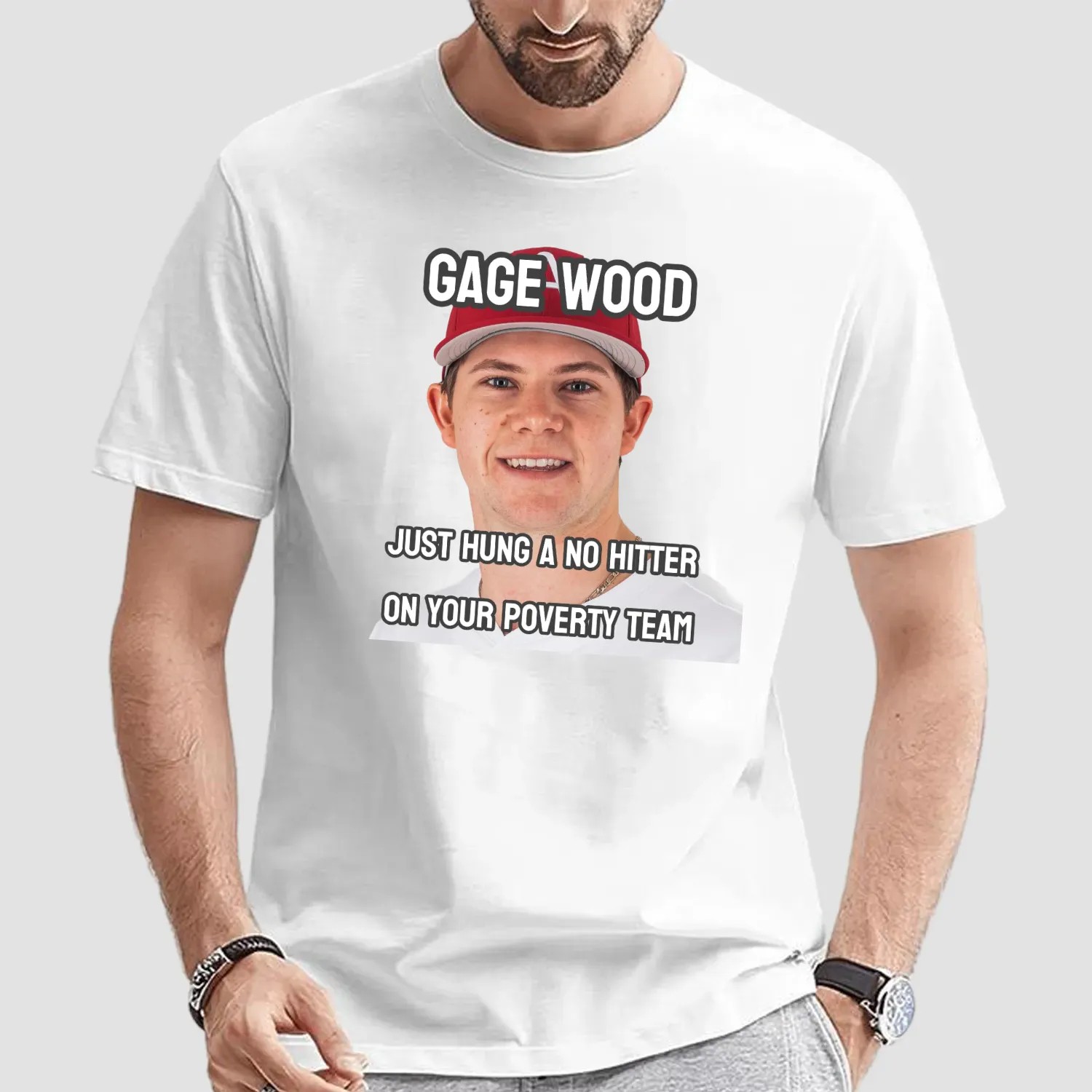 Gage Wood Just Hung A No Hitter On Your Poverty Team Arkansas Razorbacks T Shirt