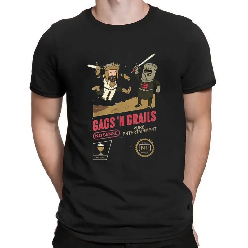 Gags 'n Grails King Arthur And Black Knight Monty Python And The Holy Grail T Shirt