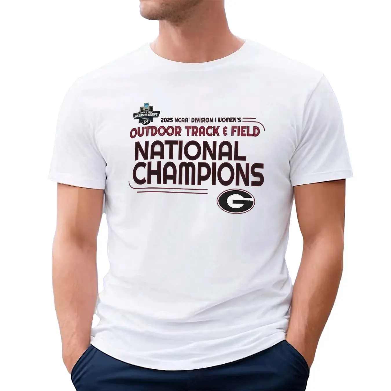 Georgia Bulldogs football 2025 NCAA Women’s Outdoor Track and Field National Champions T Shirt