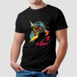 Synthwave Tyrannosaurus Rex Synthosaurus Rex t shirt