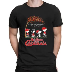St Louis Cardinals The Peanut It’s The Most Wonderful Time Of The Year Fan T Shirt