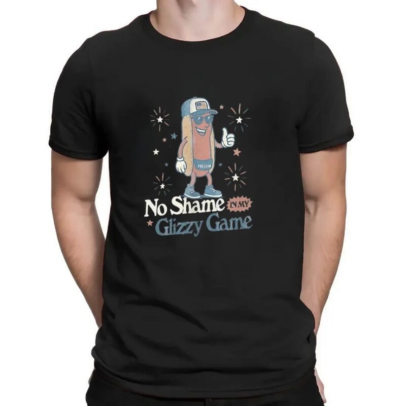 Hot dog no shame in my glizzy game t shirt