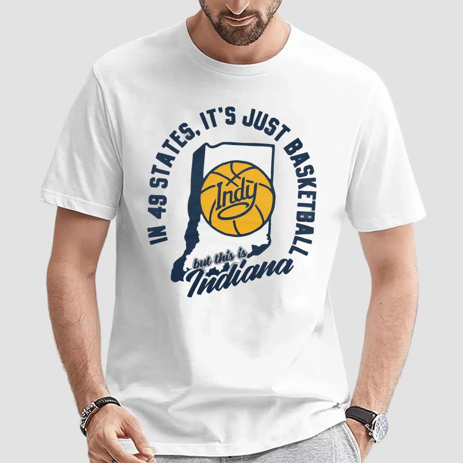 In 49 States It's Just Basketball But This Is Indiana Pacers T Shirt