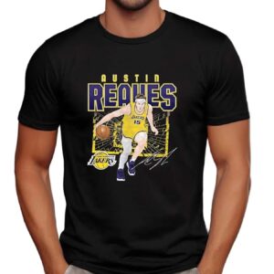 Austin Reaves Los Angeles Lakers shattered t shirt