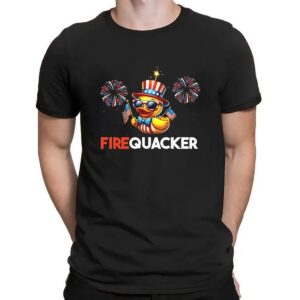 Duck Firequacker Patriotic 4th Of July T Shirt