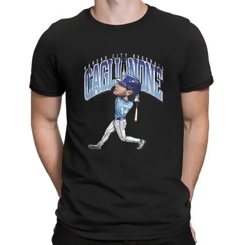 Jac Caglianone Kansas City Royals MLB baseball cartoon t shirt