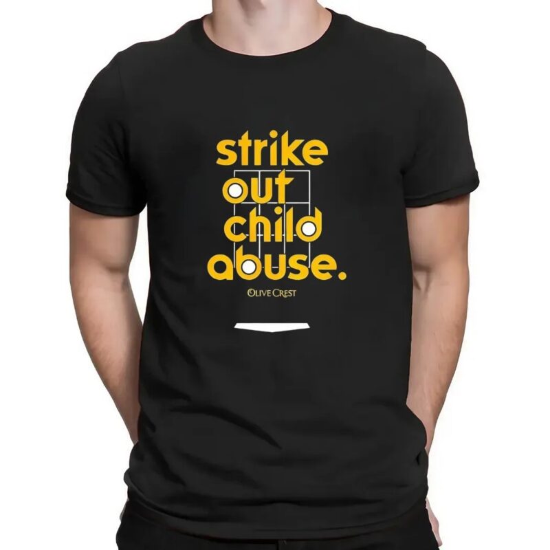 Jason Adam San Diego Padres Wearing Strike Out Child Abuse Olive Crest T Shirt