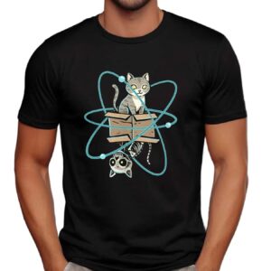Cat in quantum superposition shirt