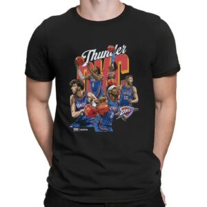 Oklahoma City Thunder Starting 5 Players NBA Finals Game T Shirt
